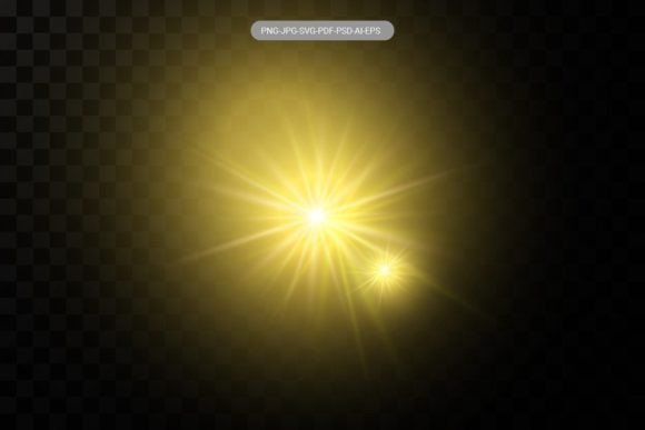Sun Rays Lighting Effect Png Illustration Modèles d'Impression Par saro shop
