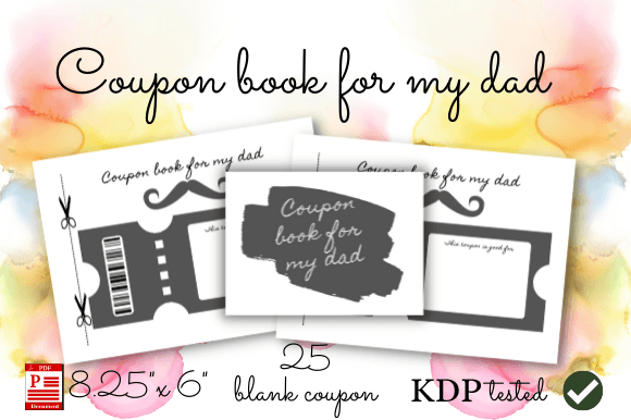 Coupon Book for My Dad Graphic KDP Interiors By Hello Interiors