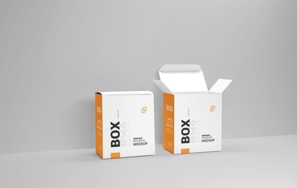 PSD Open Box Packaging Mockup Graphic Product Mockups By sujhonsharma