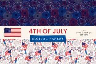4th of July Patriotic Seamless Patterns Graphic Patterns By Julia Dreams 10