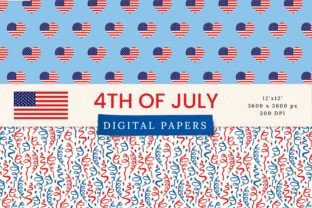 4th of July Patriotic Seamless Patterns Graphic Patterns By Julia Dreams 9