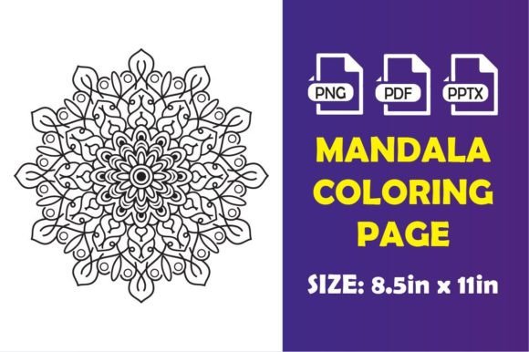 MANDALA COLORING PAGE Graphic Coloring Pages & Books By HASNAB