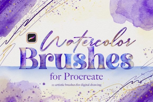 Watercolor Procreate Brushes Graphic Brushes By Sko4