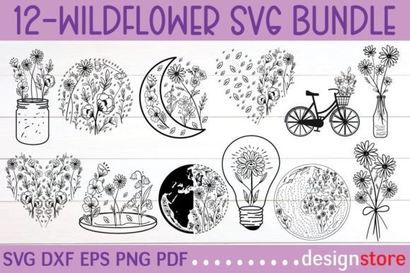 Wildflower Svg Bundle Graphic Print Templates By funnySVGmax