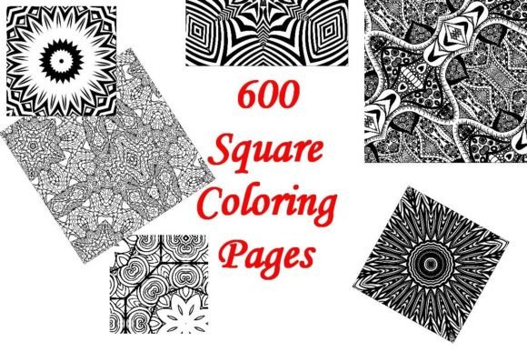 600 Unique Coloring Pages Graphic Coloring Pages & Books By jaceyadrian