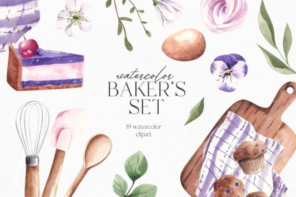 Bakery Clipart Graphic Illustrations By YuliyaArtGarden