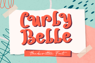 Curly Belle Czcionki Skryptowe Czcionka Przez Phantom Creative Studio 1