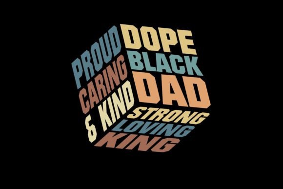 Dope Black Dad Sublimation PNG Gráfico Manualidades Por Trach Sublimation