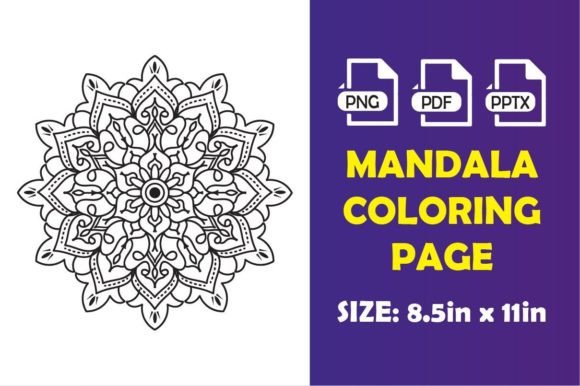 MANDALA COLORING PAGE Graphic Coloring Pages & Books By HASNAB