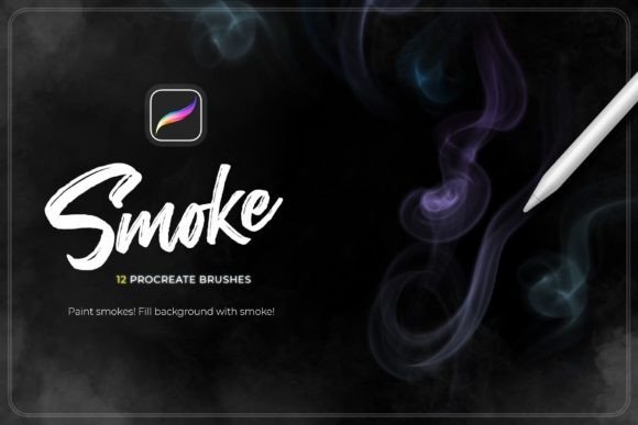Smoke Procreate Brushes Graphic Brushes By Sko4
