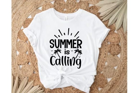 Summer is Calling T-shirt Design Illustration Artisanat Par Svglover100