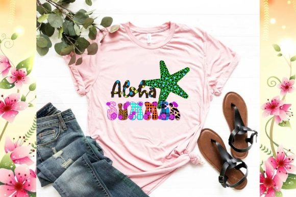 Aloha Summer Illustration Designs de T-shirts Par Sublimation_Bundle