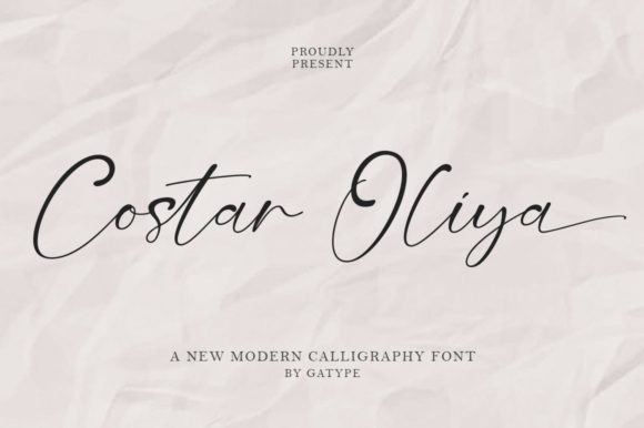 Costar Oliya Script & Handwritten Font By gatype