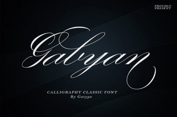 Gabyan Script & Handwritten Font By gatype