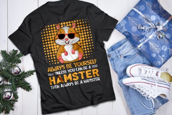 Hamster T Shirt Design Gráfico Modelos de Impressão Por GN Printable