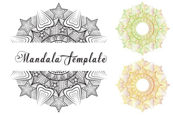 Mandala Graphic Print Templates By aistrive