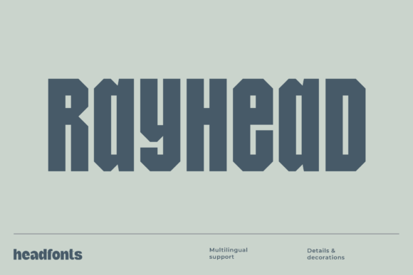 Rayhead Sans Serif Font By Headfonts