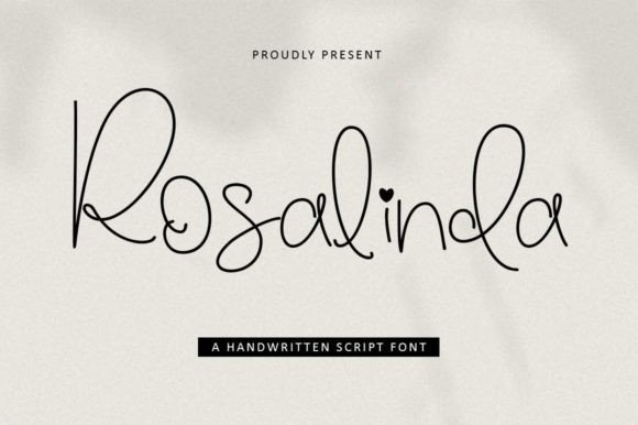 Rosalinda Script & Handwritten Font By gatype