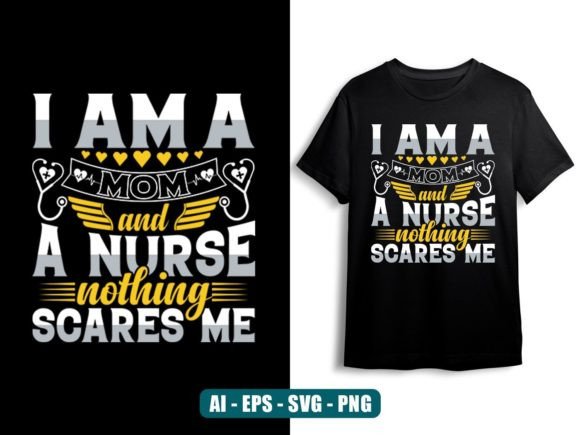 Trendy Nurse Typographic T-shirt Design Graphic Print Templates By taniatshirt