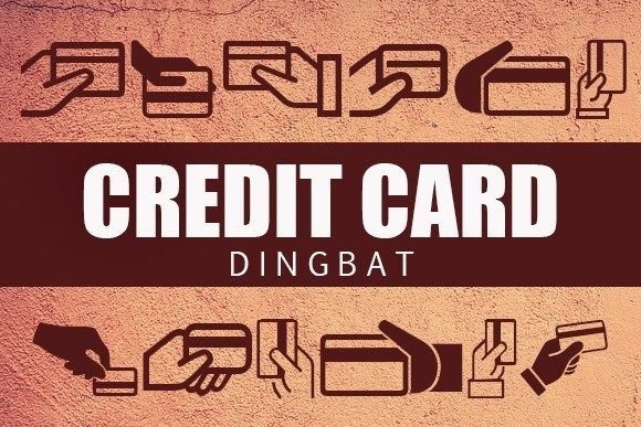 Credit Card Fontes Dingbats Fonte Por vladimirnikolic
