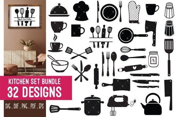 Kitchen SVG Bundle, Kitchen Kit Svg, Graphic Crafts By EasyConceptSvg
