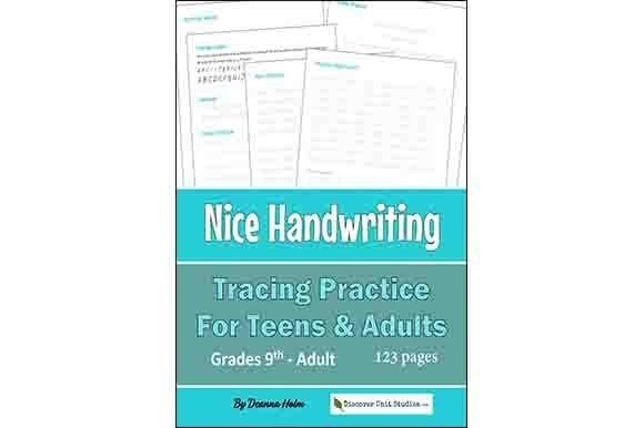 Nice Handwriting Tracing Practice Graphic 9th grade By Discover Unit Studies.com