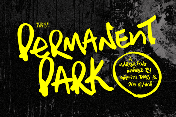 Permanent Park Display Font By wingsart