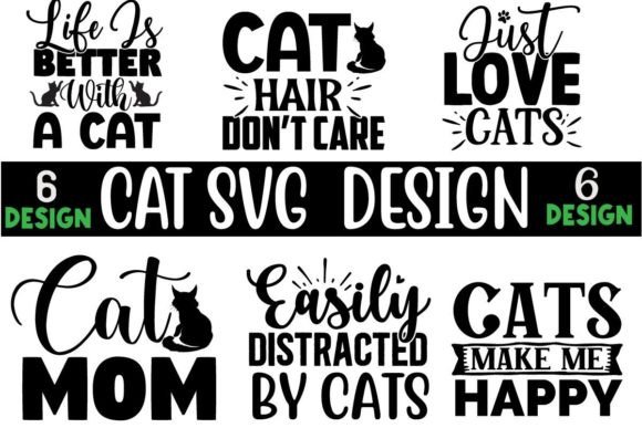 Cat SVG T Shirt Design Bundle Graphic Crafts By SVG Print design