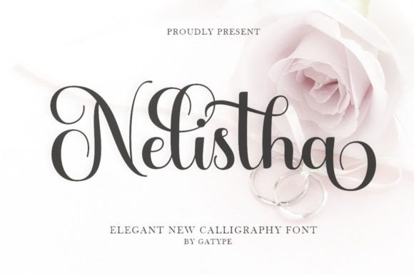 Nelistha Script & Handwritten Font By gatype