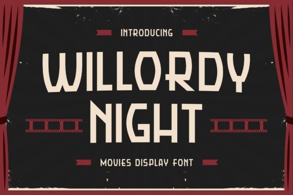 Willordy Night Display Font By TypeFactory