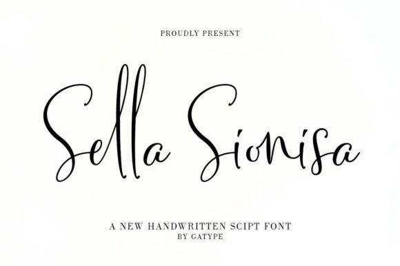 Sella Sionisa Script & Handwritten Font By gatype