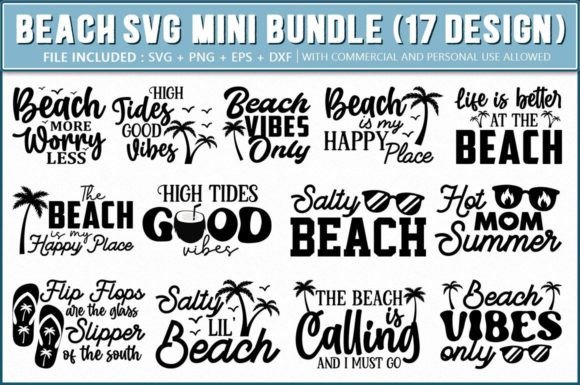 Beach SVG Mini Bundle Graphic Crafts By Extreme DesignArt