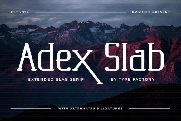 Adex Slab Slab Serif Font By TypeFactory