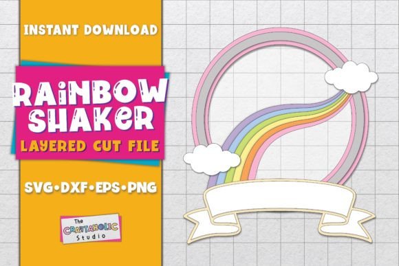 Rainbow Shaker Graphic Crafts By The Craftaholic Studio
