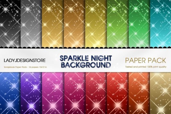 Sparkly Seamless Background Illustration Modèles de Papier Par ladyjdesignstore