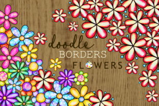 Watercolor Daisy Flower Page Borders Graphic Backgrounds By Prawny 1