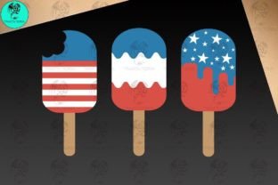 4th of July SVG, Popsicle, Summer SVG Graphic Crafts By Dragon.design 2
