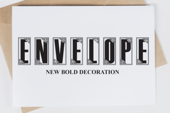 Envelope Decoratieve Fonts Font Door StudioGreen.ltd