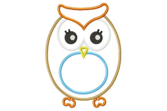 Cute Owl Applique Uccelli Ricami Di Reading Pillows Designs