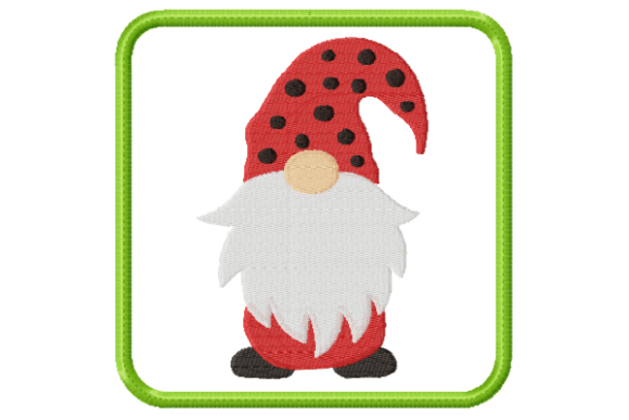 Mug Rug Gnome in the Hoop Costura y Manualidades Diseño de Bordado Por Reading Pillows Designs