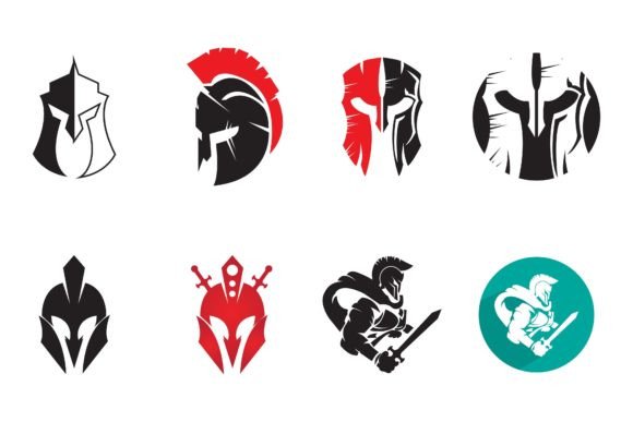 Sparta Fighter Logo Design Graphic Logos By AR Graphic
