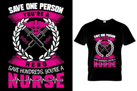 Save One Person You're a Hero T-shirt Illustration Modèles d'Impression Par Open Expression