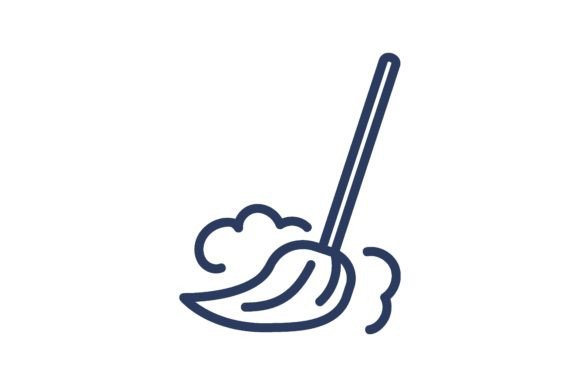 Mop Thin Line Icon. Broom, Dust, Sweepin Graphic Icons By pch.vector