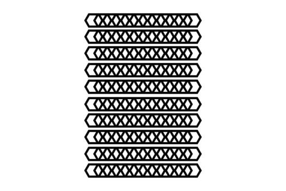 Ornamental Line Art Geometrical Pattern Gráfico Patrones de Papel Por SARIVART