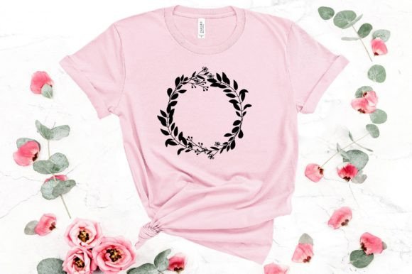 Floral Circle Svg Graphic T-shirt Designs By SVG Design Art