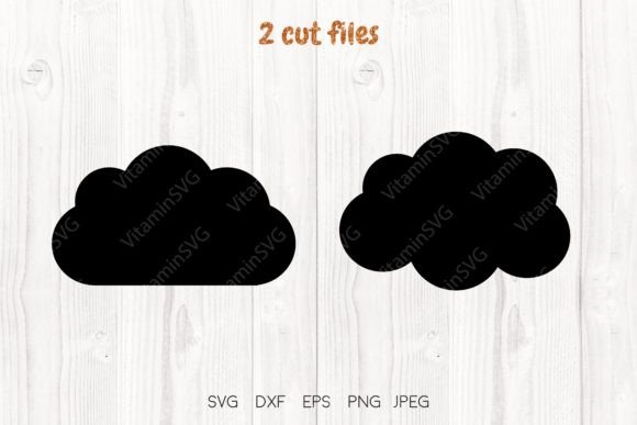 Cloud SVG, Clouds 2 Cut Files Graphic Crafts By VitaminSVG