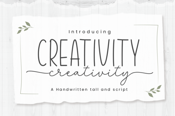 Creativity Script & Handwritten Font By Manjalistudio