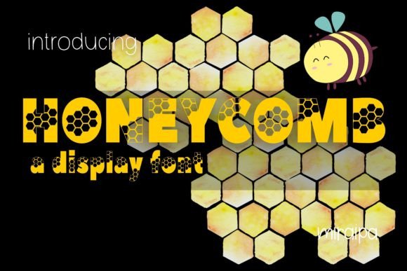 Honeycomb Decorative Font By miraipa