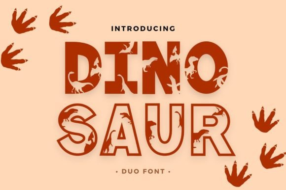 Dinosaur Display Font By Brown Cupple Fonts