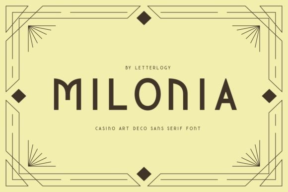 Milonia Sans Serif Font By letterlogy